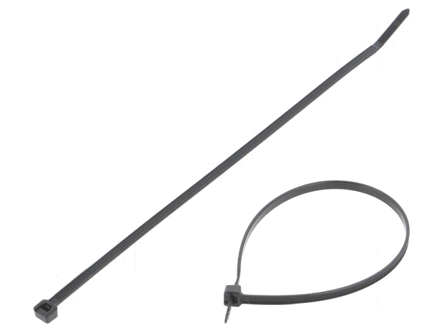 Kabelbinder; L: 203mm; W: 3,6mm; polyamide; 178N; zwart; Ømax: 51mm Kabelbinder; L: 203mm; W: 3,6mm; polyamide; 178N; zwart; Ømax: 51mm